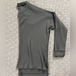 Casual Long Sweater - AE - Waffle Knit